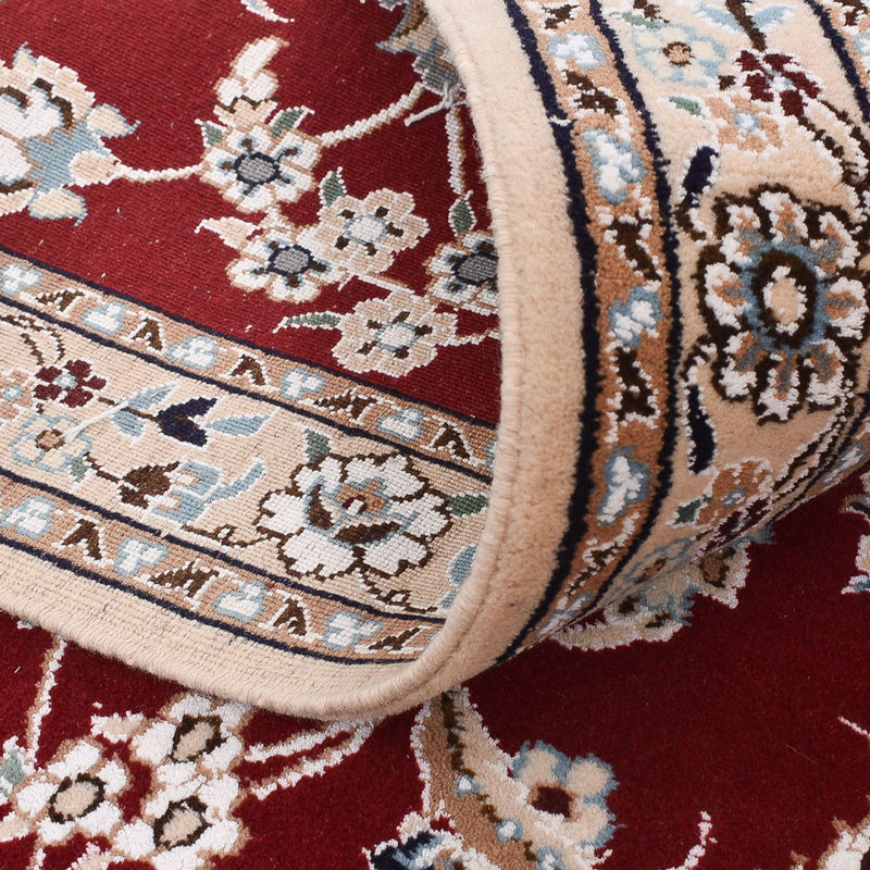 Biegacz Dywan perski - Nain - Królewski - 215 x 90 cm - czerwony