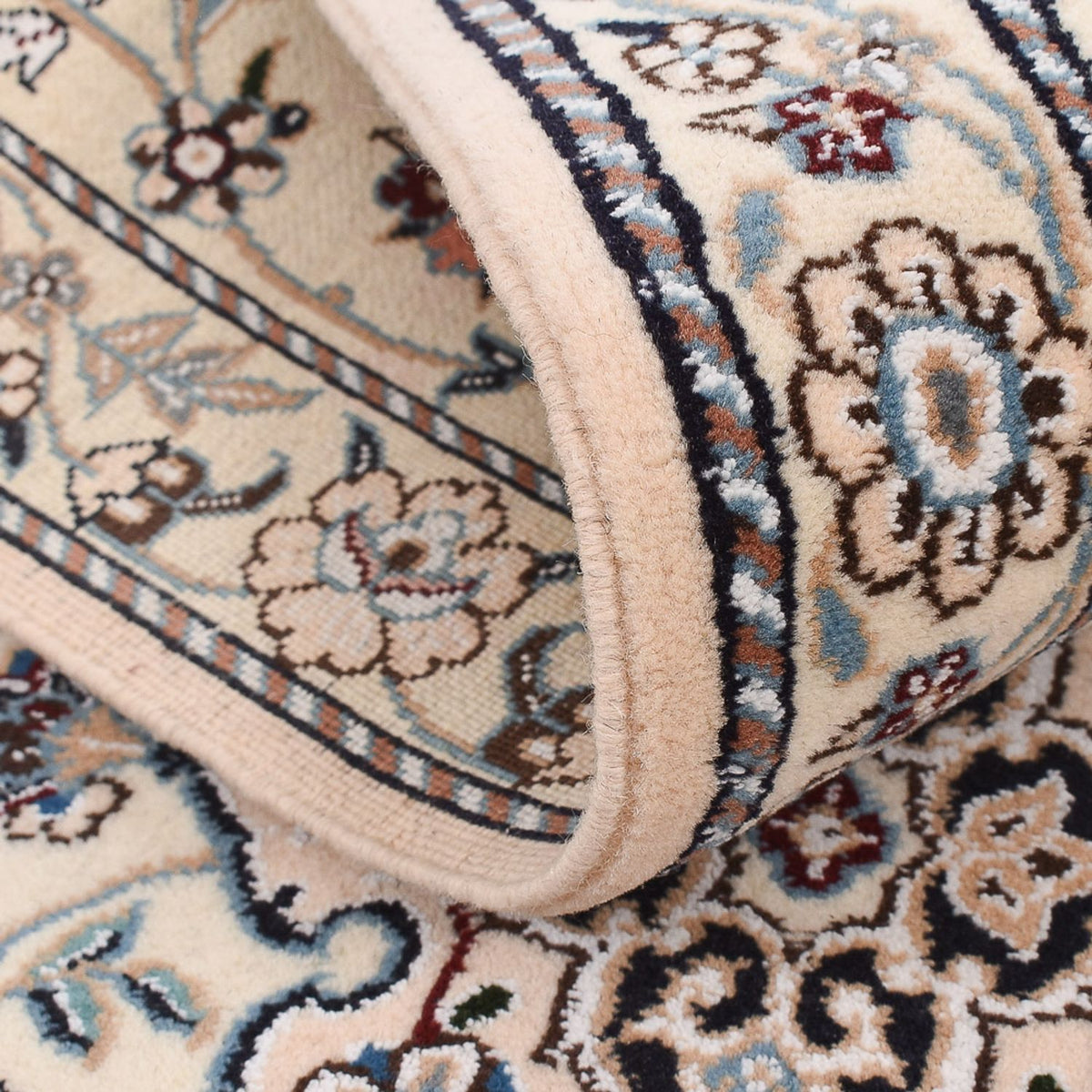 Biegacz Dywan perski - Nain - Królewski - 229 x 81 cm - kremowy