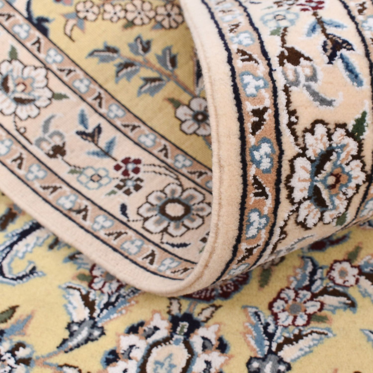 Biegacz Dywan perski - Nain - Królewski - 320 x 90 cm - beżowy