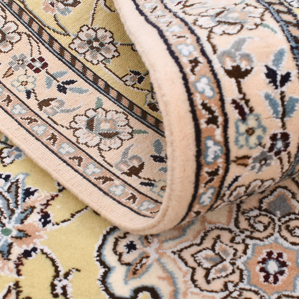 Biegacz Dywan perski - Nain - Królewski - 263 x 90 cm - beżowy