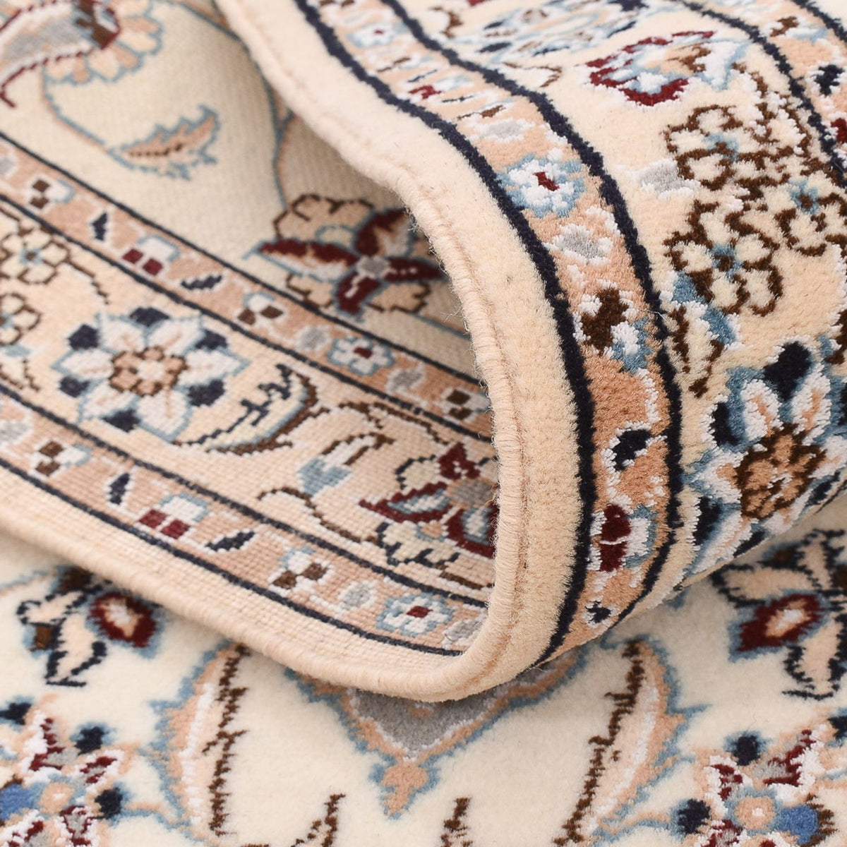 Biegacz Dywan perski - Nain - Królewski - 229 x 70 cm - kremowy