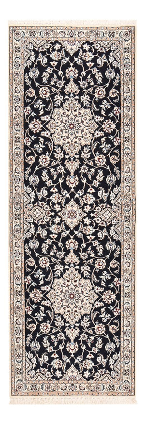 Biegacz Dywan perski - Nain - Królewski - 213 x 72 cm - ciemnoniebieski