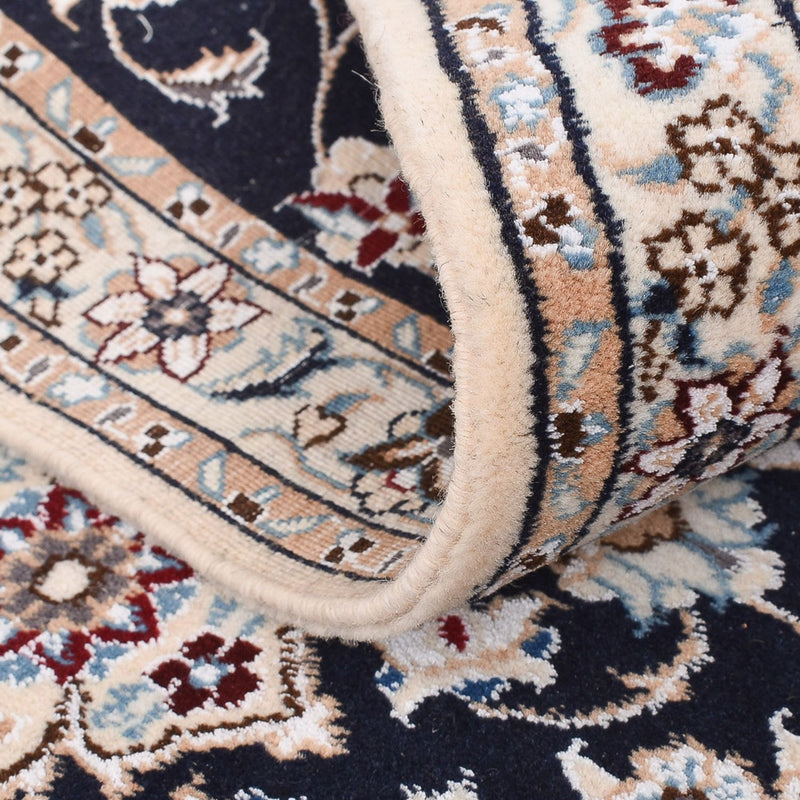 Biegacz Dywan perski - Nain - Królewski - 213 x 72 cm - ciemnoniebieski