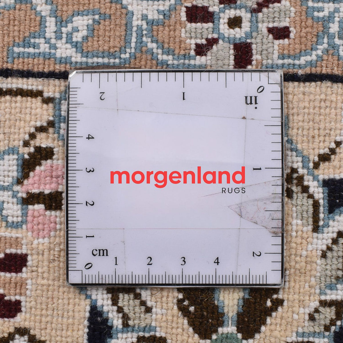 Dywan perski - Nain - Królewski kwadratowy  - 152 x 149 cm - jasnozielony