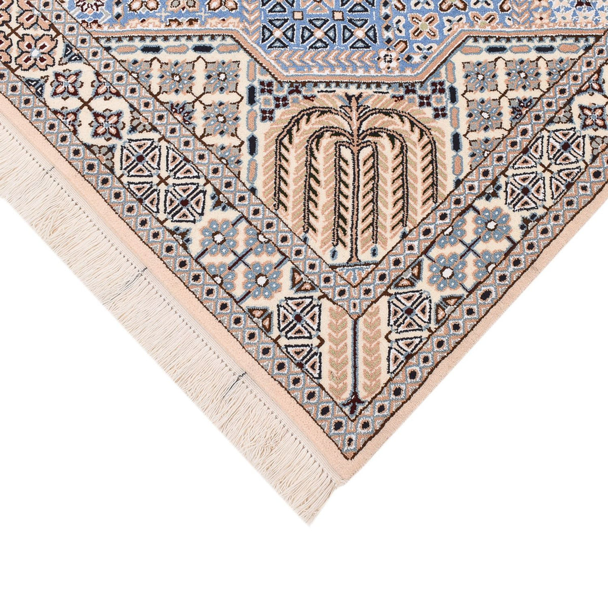 Dywan perski - Nain - Królewski - 195 x 137 cm - jasnoniebieski