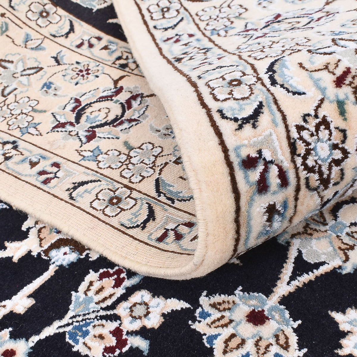 Dywan perski - Nain - Królewski - 194 x 147 cm - ciemnoniebieski