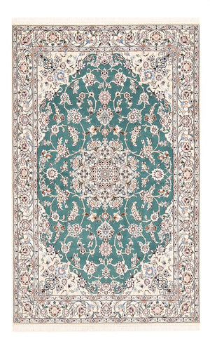 Dywan perski - Nain - Królewski - 203 x 127 cm - zielona