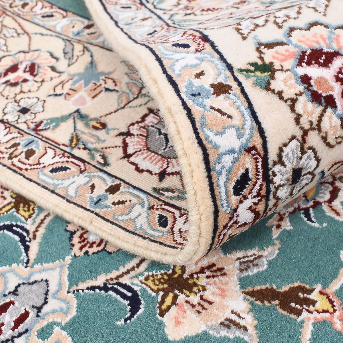 Dywan perski - Nain - Królewski - 203 x 127 cm - zielona