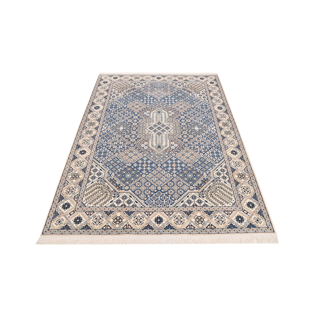 Dywan perski - Nain - Królewski - 219 x 155 cm - jasnoniebieski