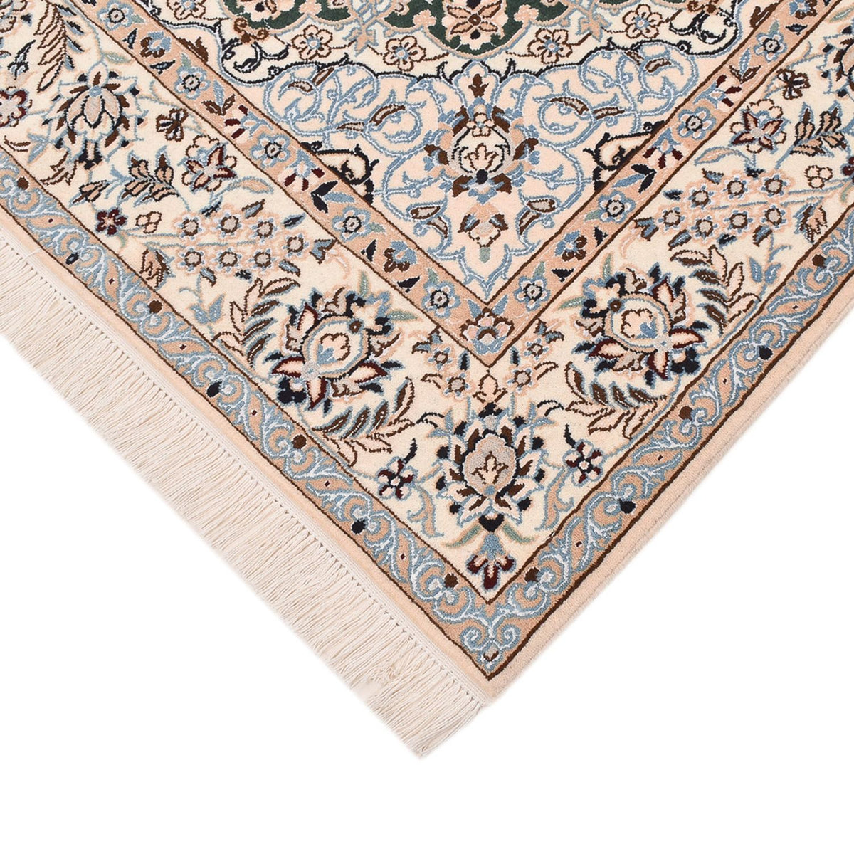 Dywan perski - Nain - Królewski - 255 x 159 cm - ciemna zieleń