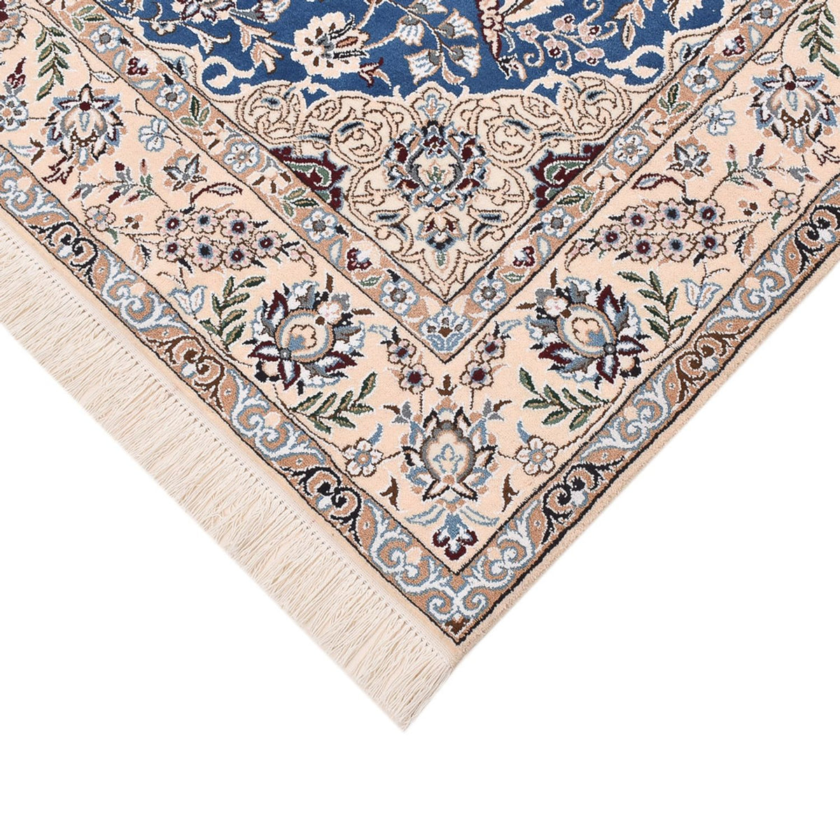 Dywan perski - Nain - Królewski - 201 x 155 cm - niebieski