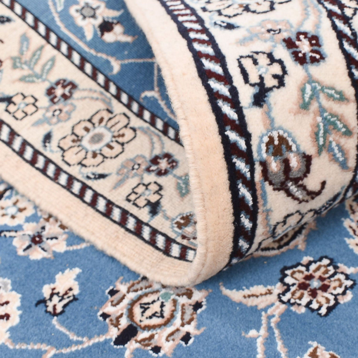 Dywan perski - Nain - Królewski - 127 x 90 cm - niebieski