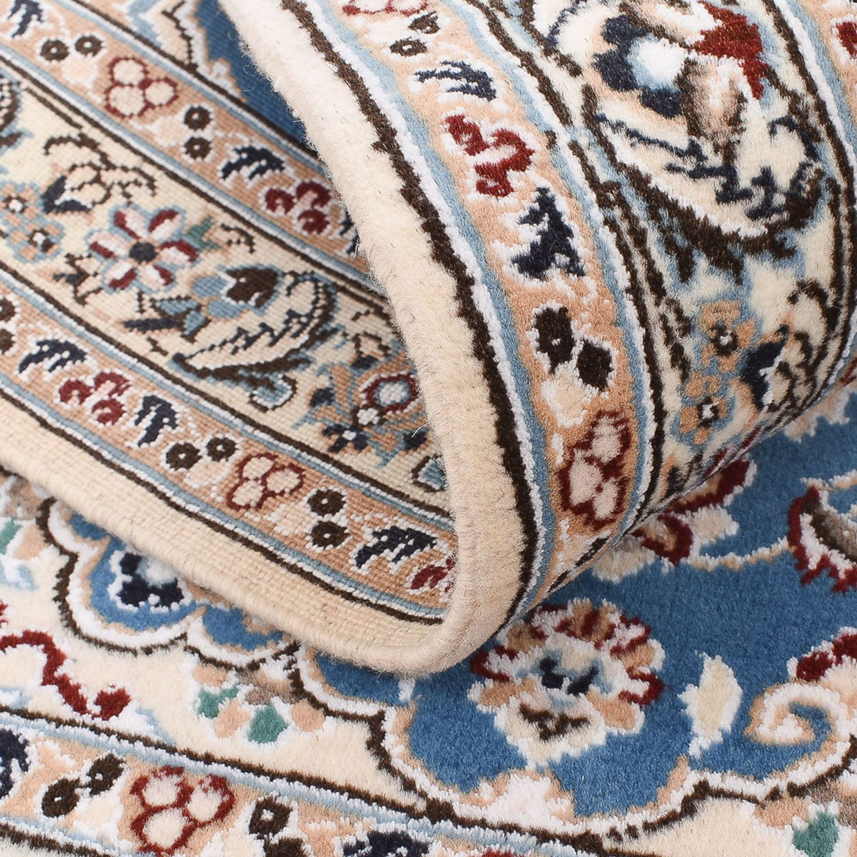 Dywan perski - Nain - Królewski - 120 x 80 cm - niebieski