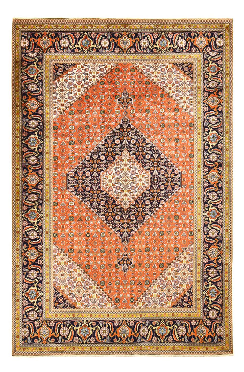 Dywan perski - Tabriz - 306 x 200 cm - pomarańczowy