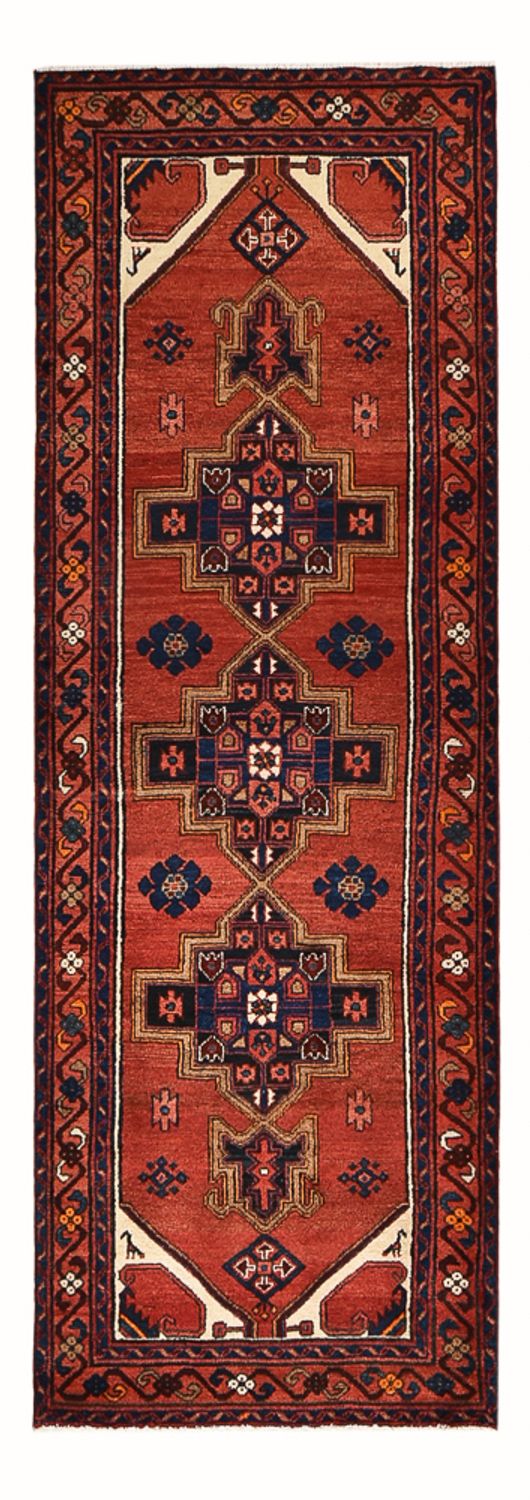 Biegacz Dywan perski - Bijar - 300 x 102 cm - czerwony