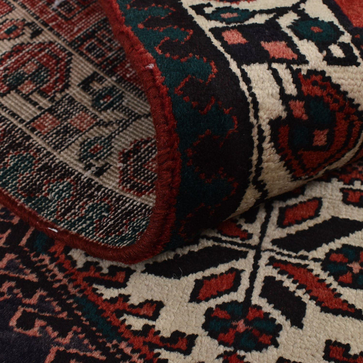 Biegacz Perski dywan - Nomadyczny - 318 x 100 cm - ciemna czerwień