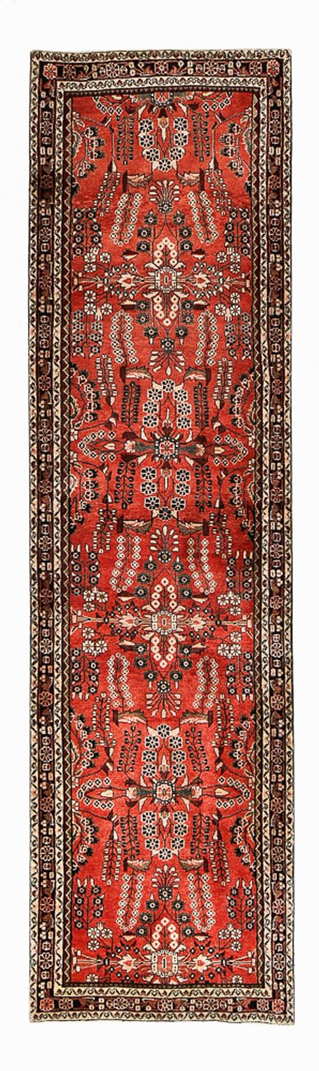 Biegacz Dywan perski - Tabriz - 398 x 110 cm - czerwony