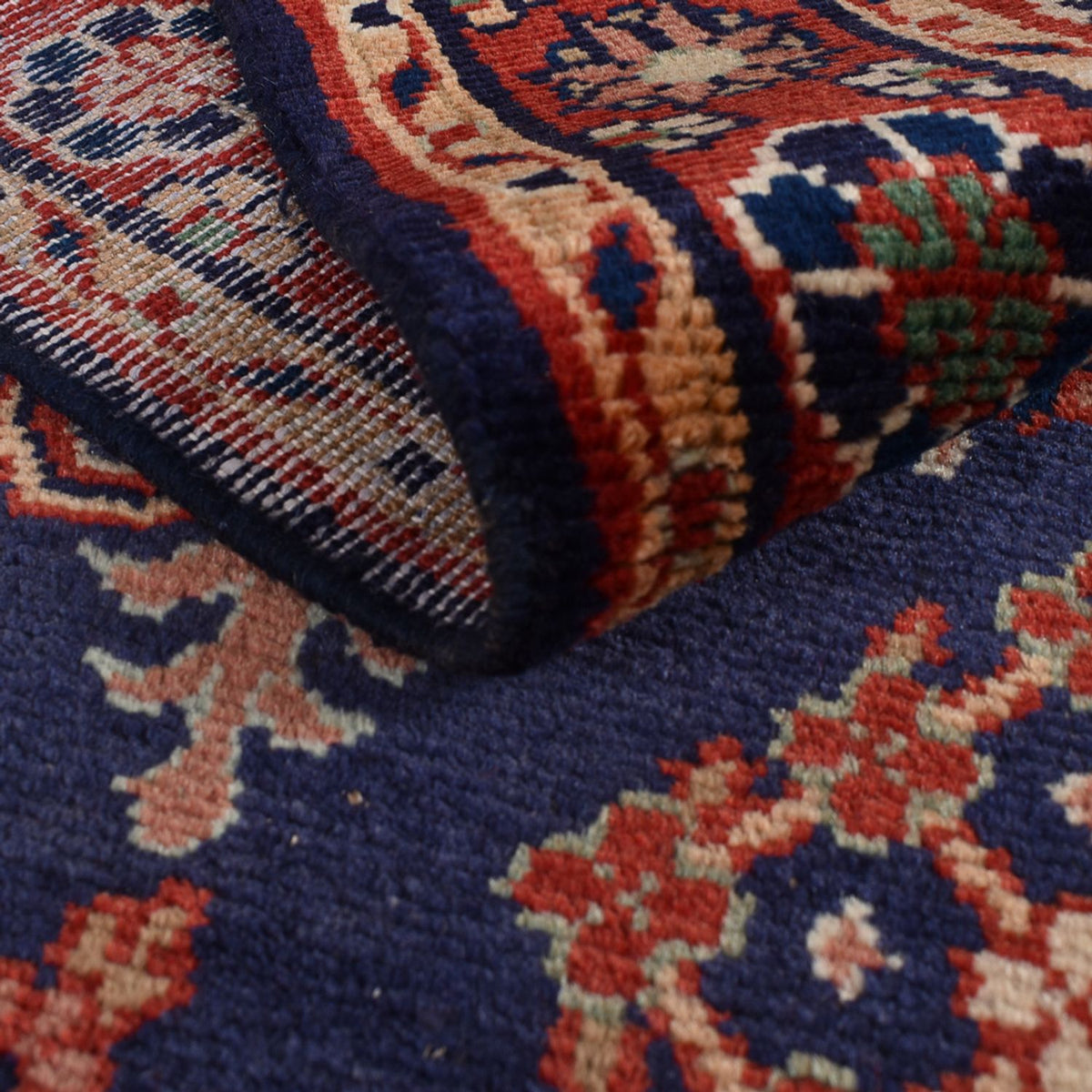 Biegacz Perski dywan - Nomadyczny - 329 x 115 cm - ciemnoniebieski