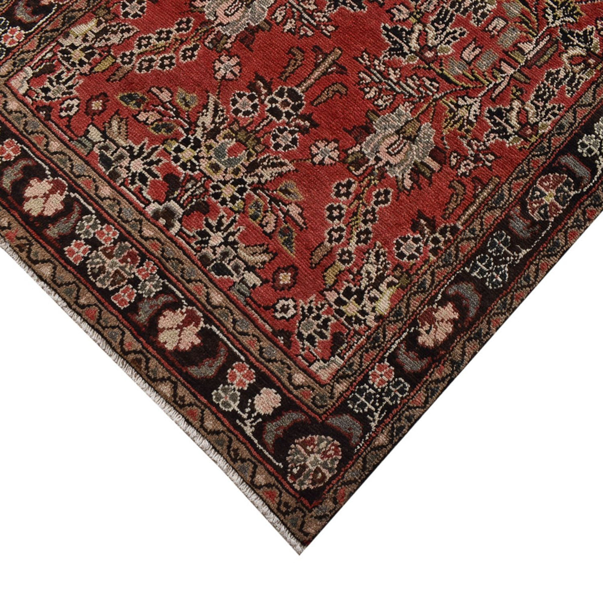 Biegacz Dywan perski - Tabriz - 433 x 95 cm - czerwony