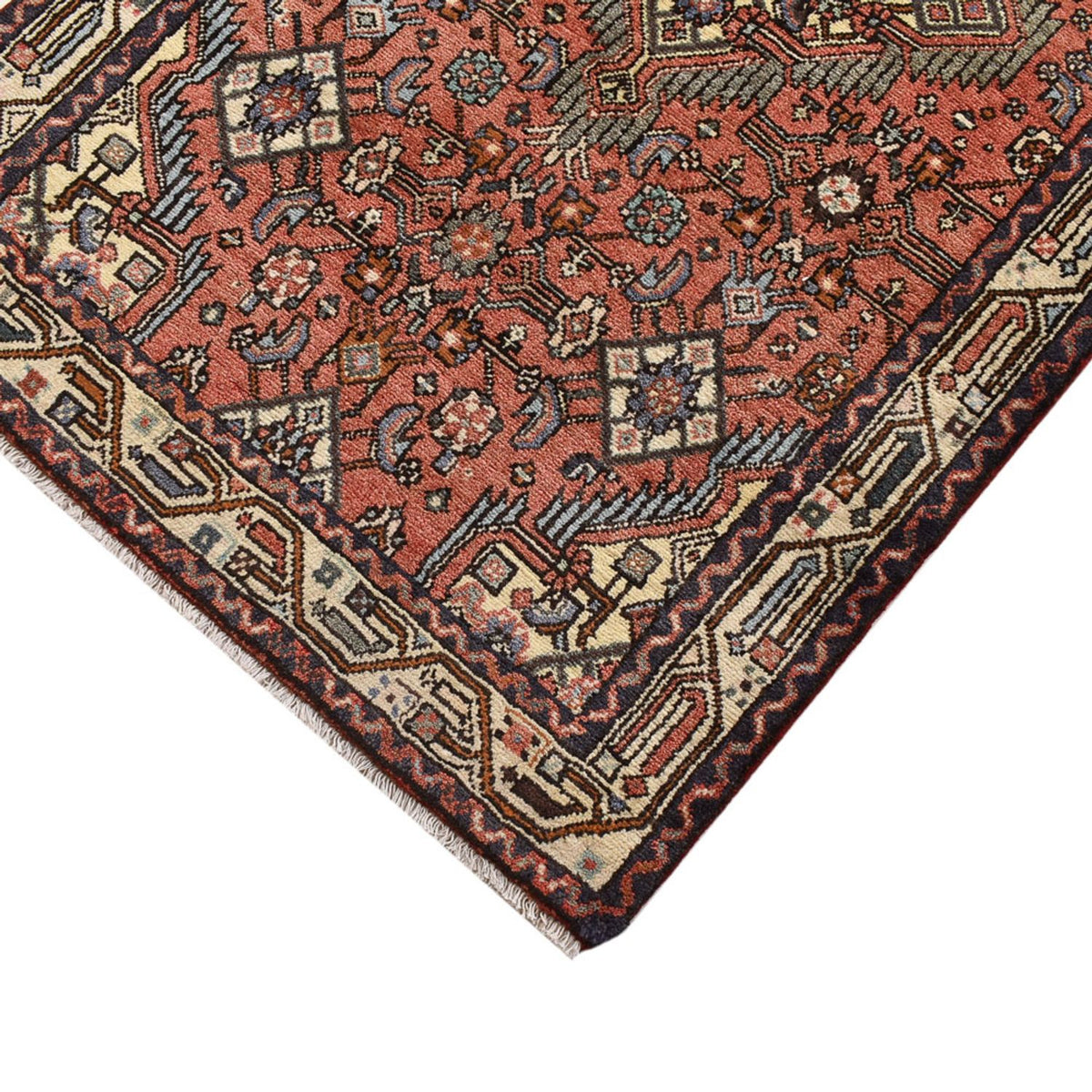 Biegacz Perski dywan - Nomadyczny - 265 x 85 cm - jasna czerwień