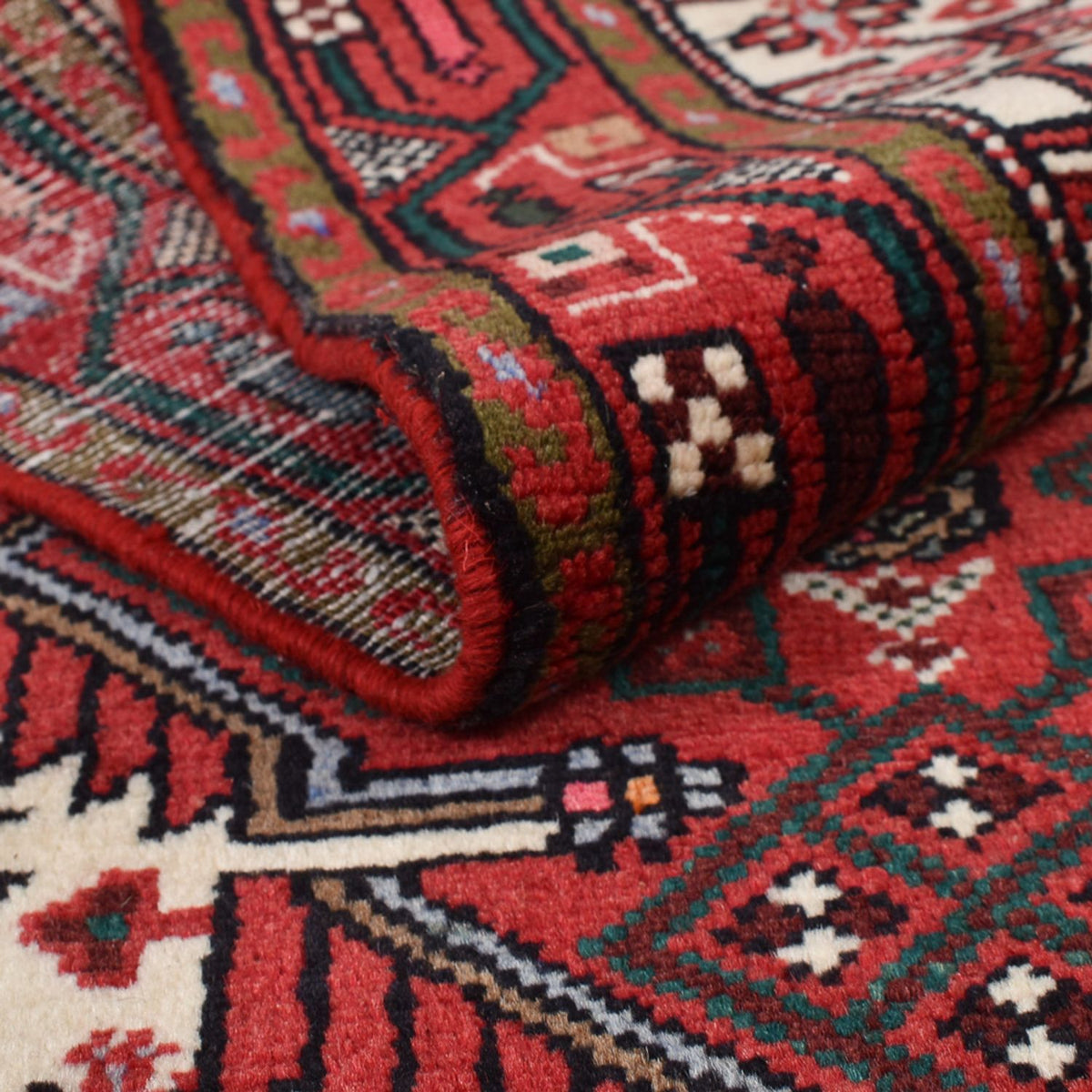 Biegacz Perski dywan - Nomadyczny - 247 x 82 cm - czerwony