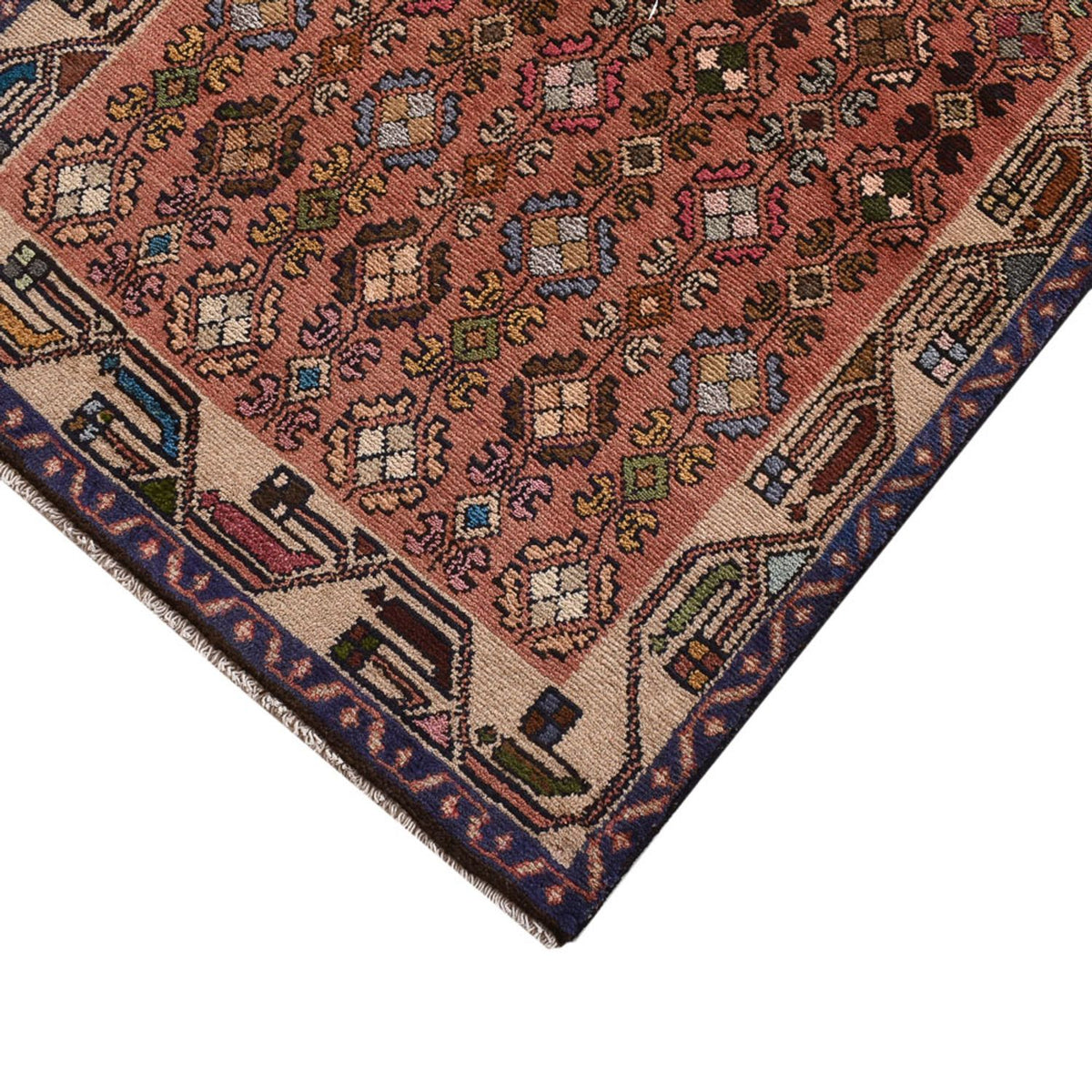 Biegacz Perski dywan - Nomadyczny - 278 x 78 cm - jasna czerwień