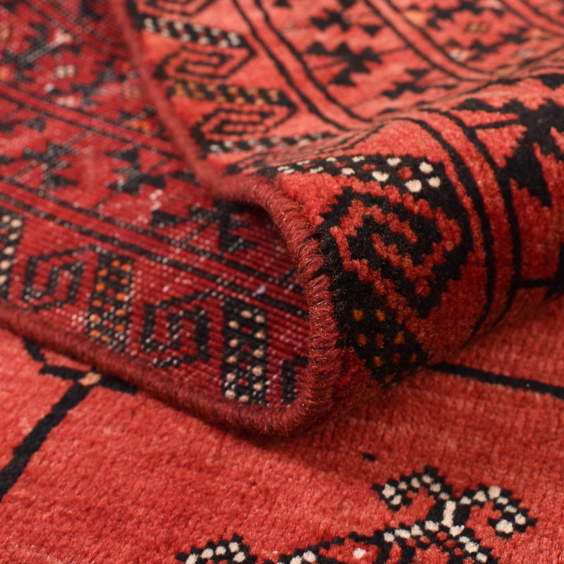 Dywan turkmeński - 150 x 117 cm - czerwony