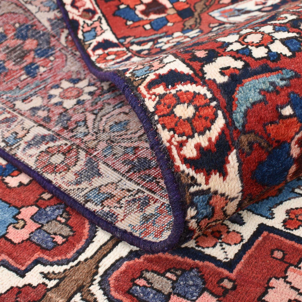 Perski dywan - Nomadyczny - 205 x 142 cm - czerwony