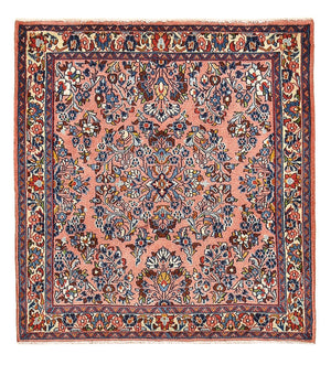 Dywan perski - Klasyczny - 110 x 99 cm - jasna czerwień