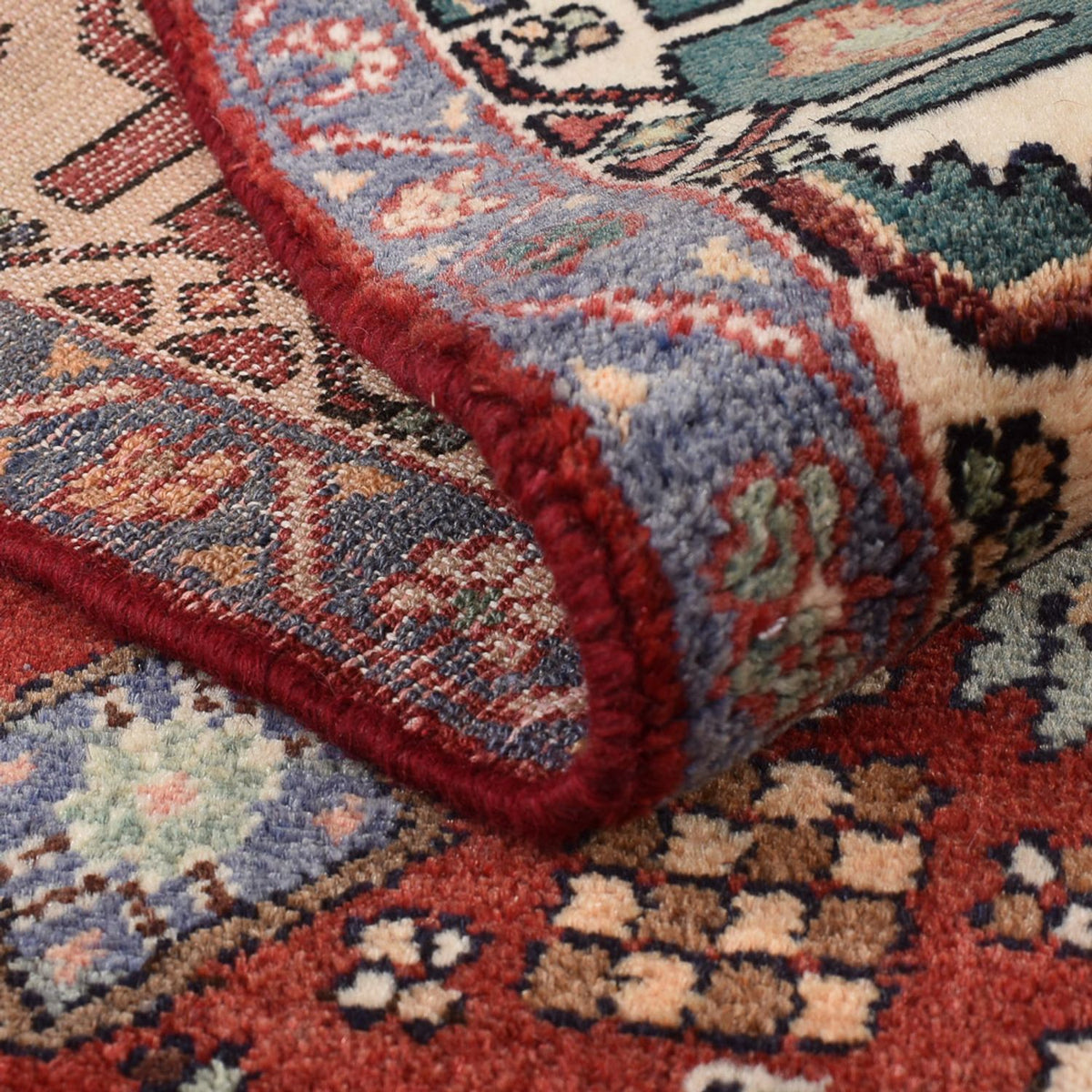 Perski dywan - Nomadyczny - 151 x 105 cm - czerwony