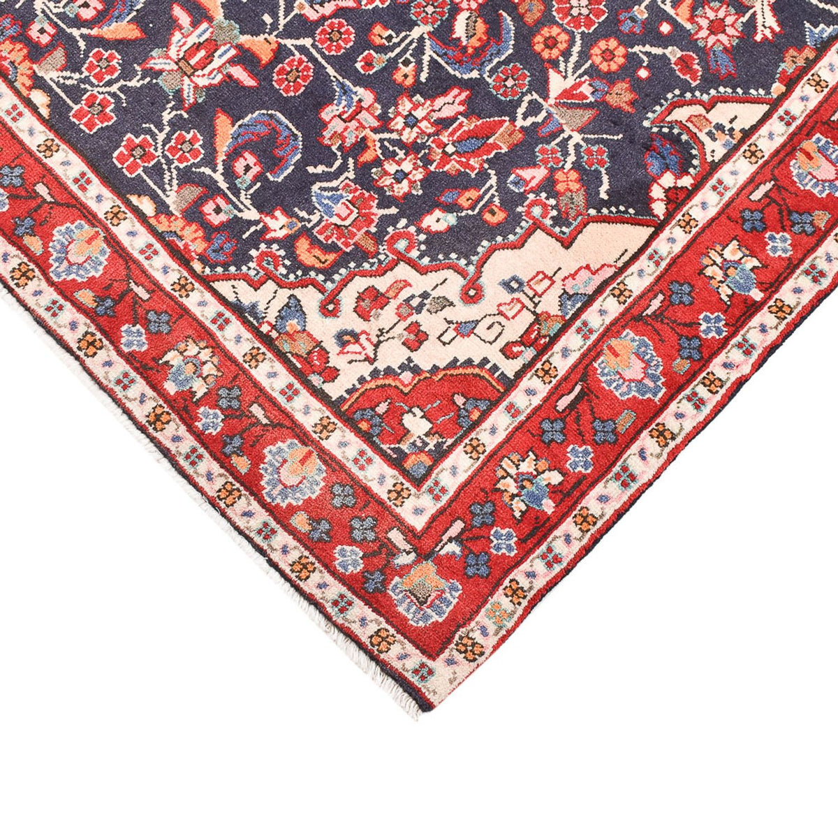 Perski dywan - Nomadyczny - 145 x 98 cm - ciemnoniebieski