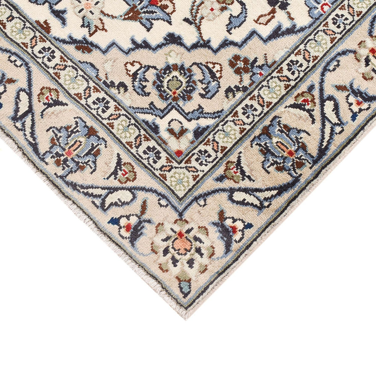 Dywan perski - Keshan - 140 x 92 cm - jasnoszary