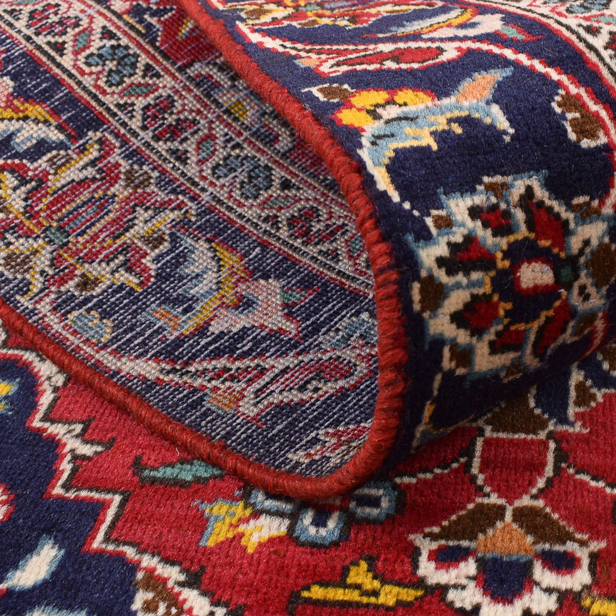 Dywan perski - Keshan - 142 x 90 cm - czerwony