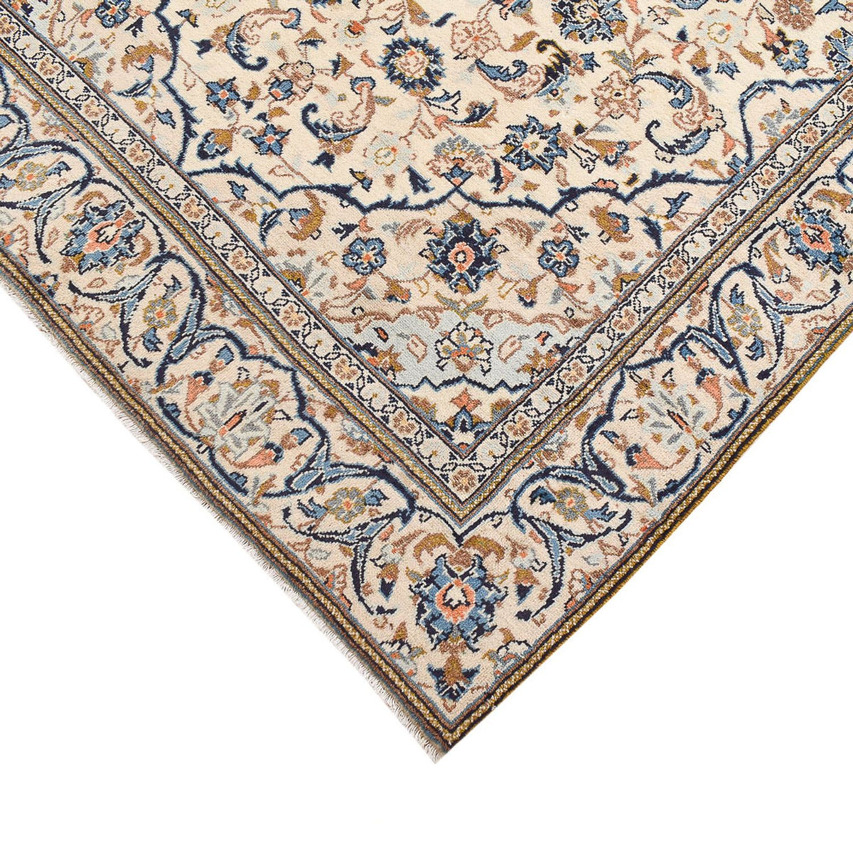 Dywan perski - Keshan - 248 x 133 cm - piaskowy