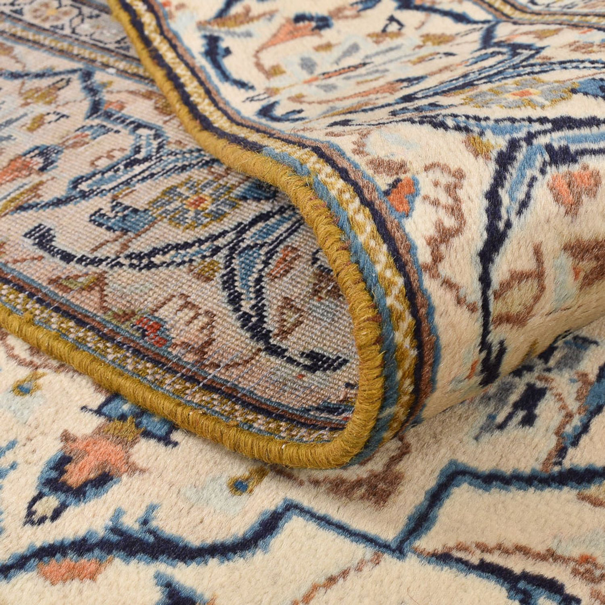 Dywan perski - Keshan - 248 x 133 cm - piaskowy