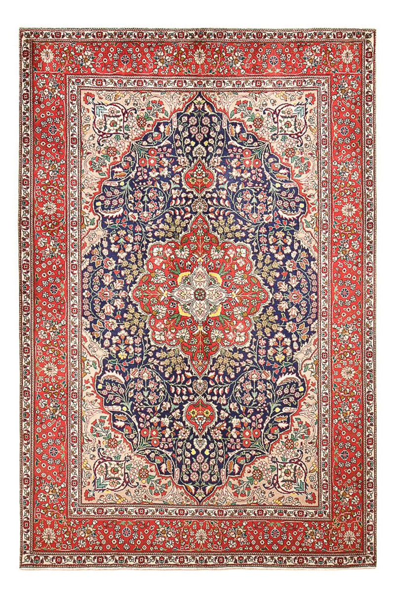 Dywan perski - Tabriz - 300 x 202 cm - ciemnoniebieski
