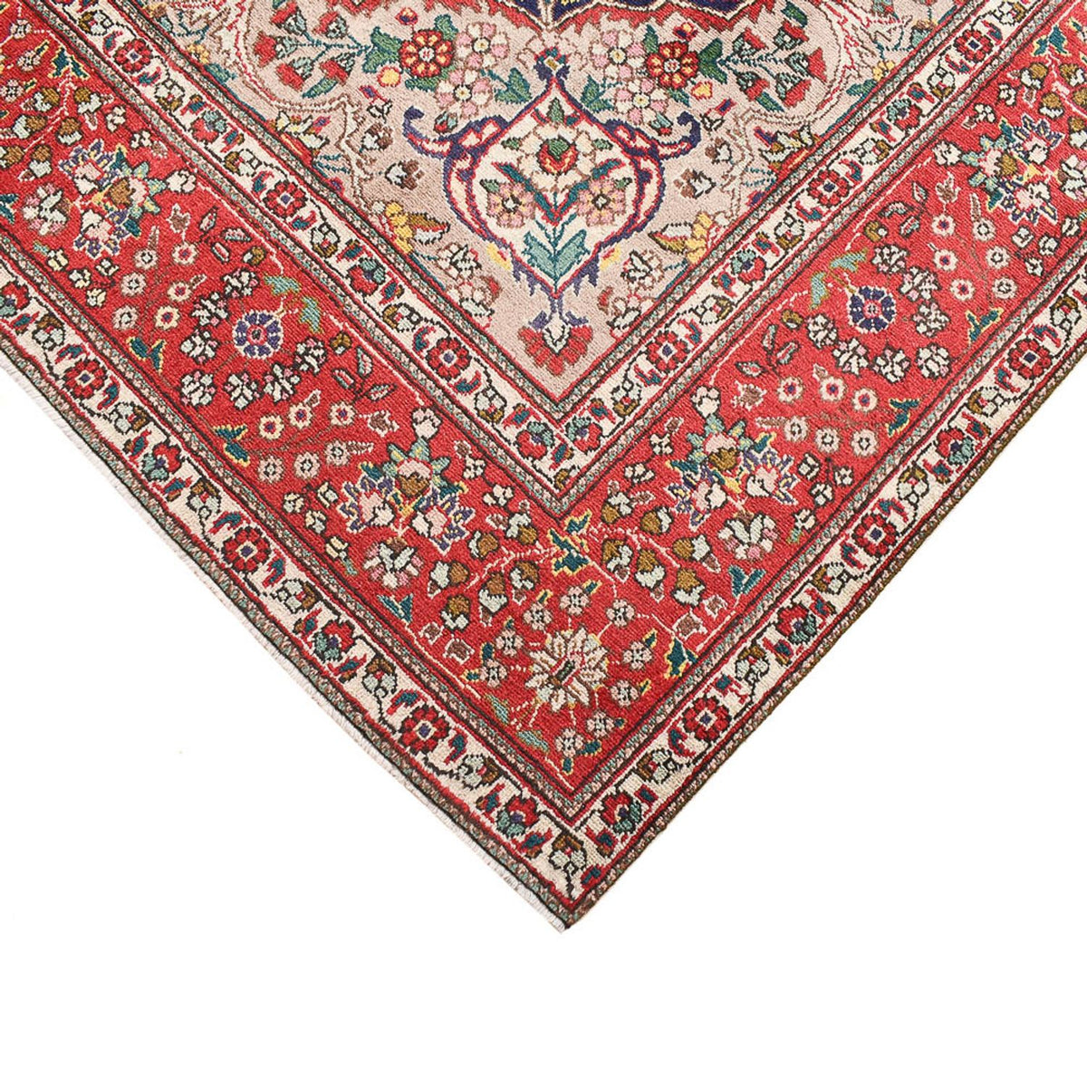 Dywan perski - Tabriz - 300 x 202 cm - ciemnoniebieski