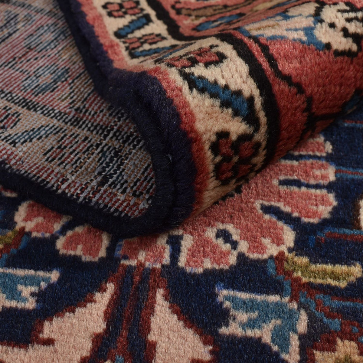 Biegacz Perski dywan - Nomadyczny - 435 x 102 cm - ciemnoniebieski