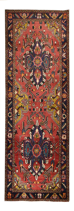 Biegacz Dywan perski - Tabriz - 338 x 112 cm - czerwony