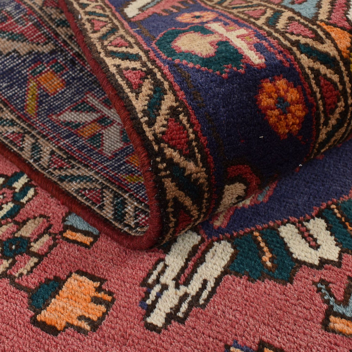 Biegacz Dywan perski - Tabriz - 338 x 112 cm - czerwony