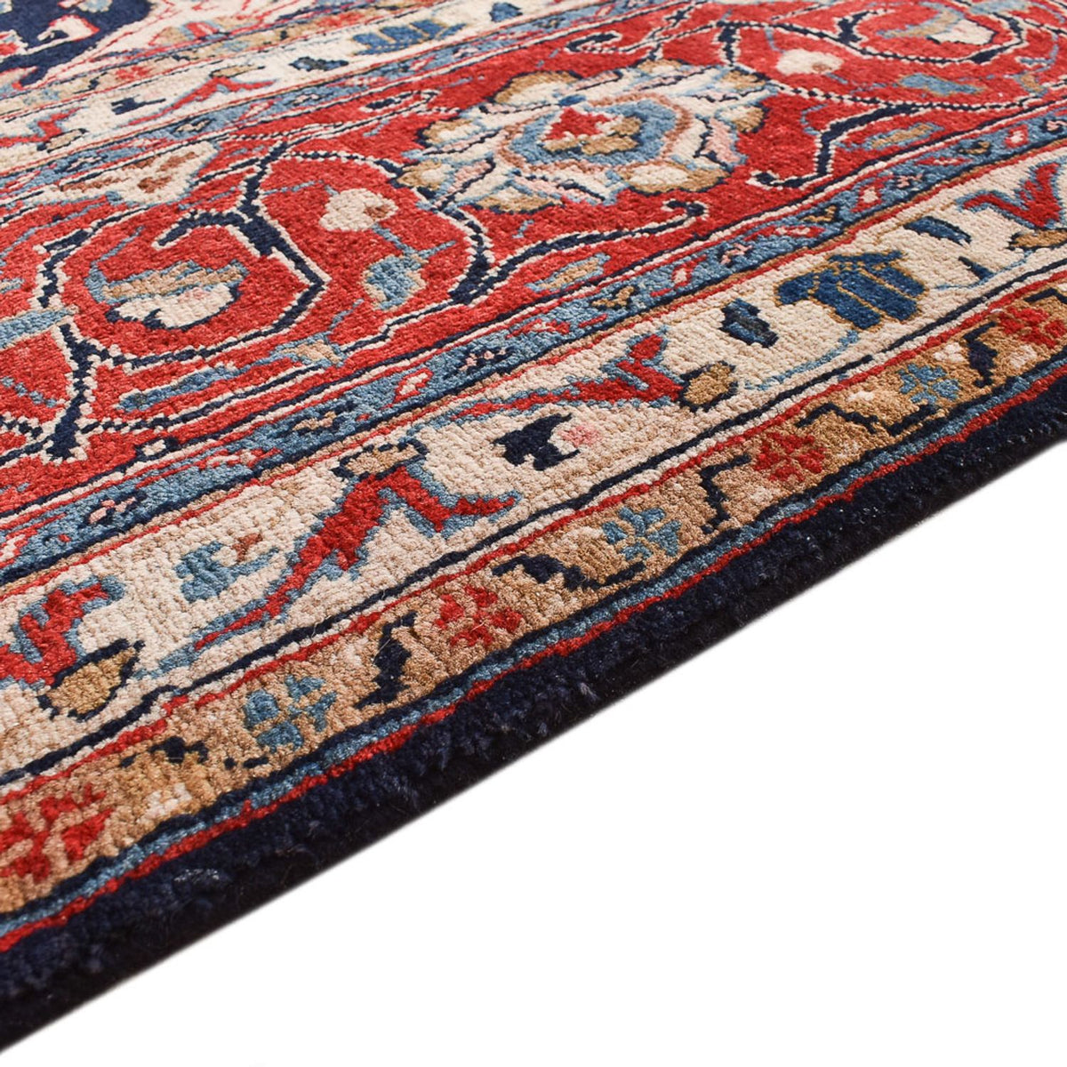 Dywan perski - Klasyczny - 375 x 263 cm - ciemnoniebieski