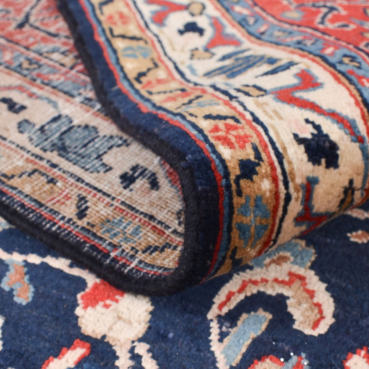 Dywan perski - Klasyczny - 375 x 263 cm - ciemnoniebieski