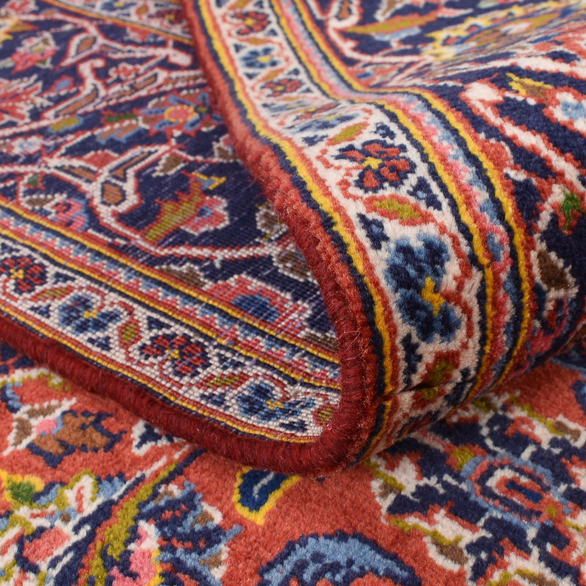 Dywan perski - Keshan - 210 x 140 cm - jasna czerwień