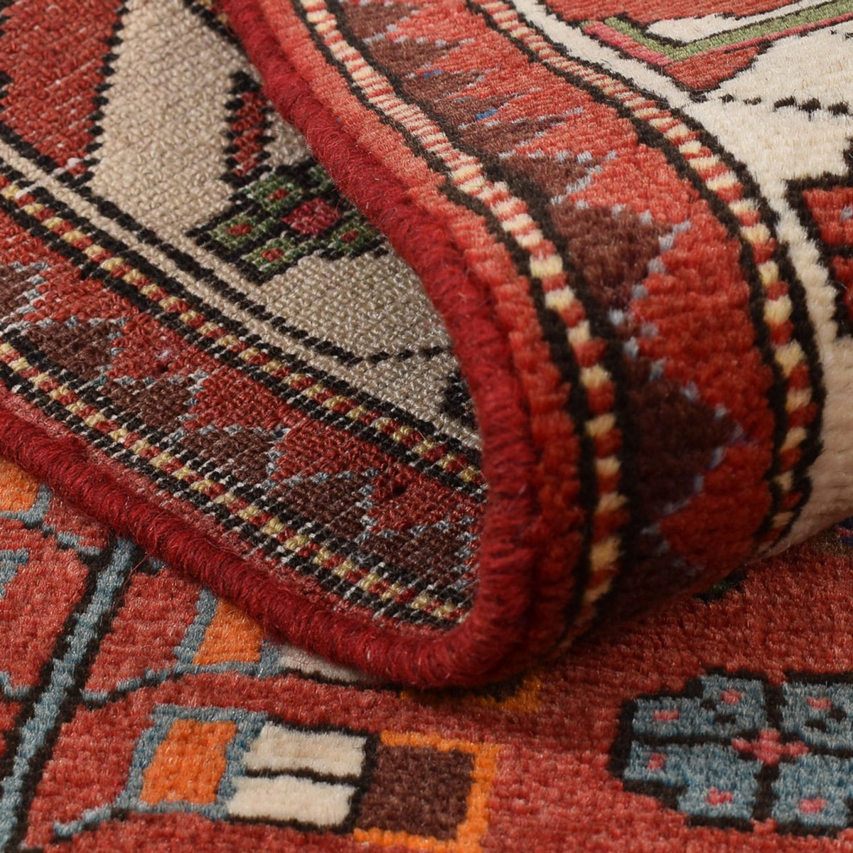 Perski dywan - Nomadyczny - 135 x 90 cm - czerwony