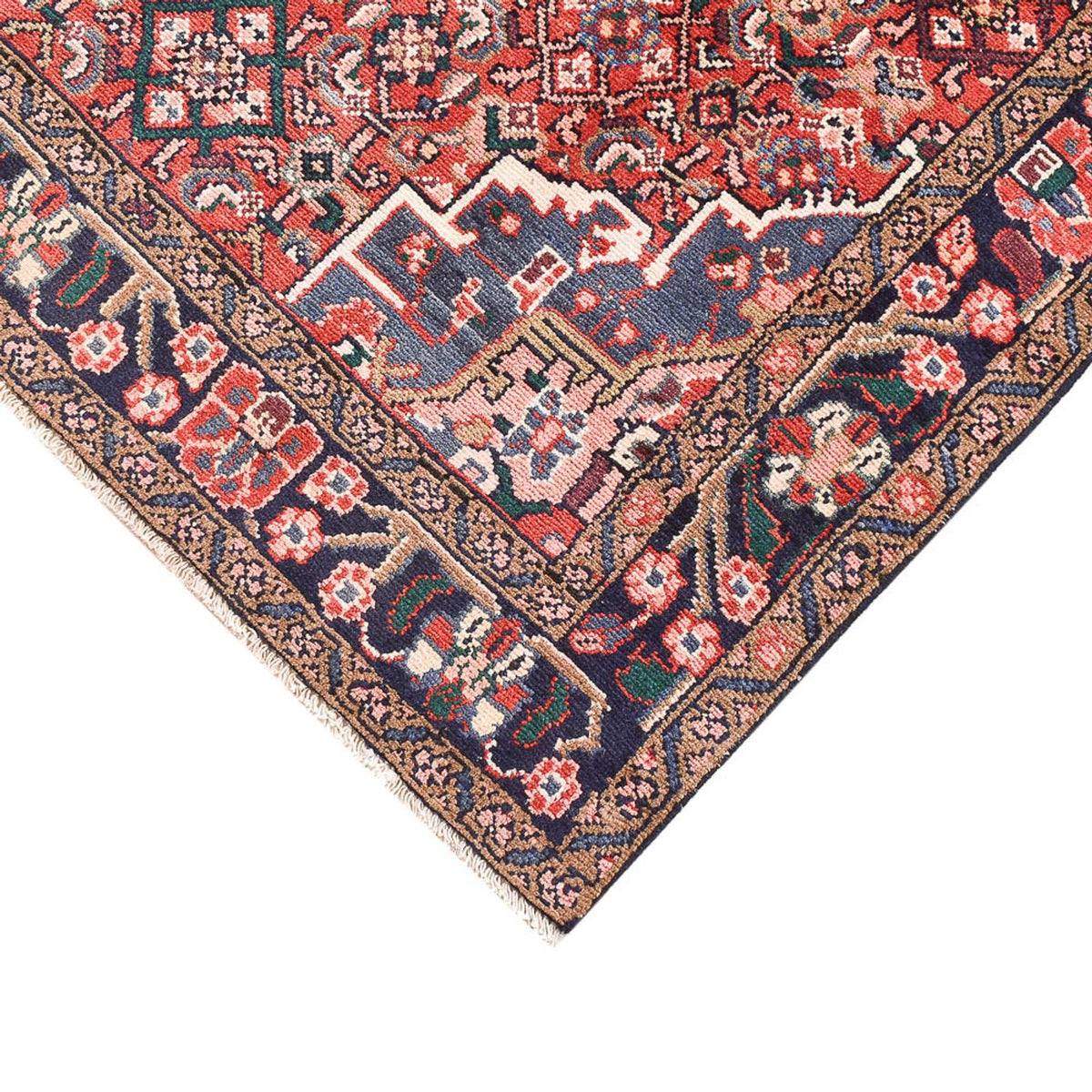 Perski dywan - Nomadyczny - 156 x 105 cm - ciemna czerwień