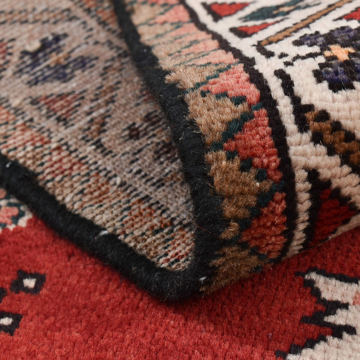 Perski dywan - Nomadyczny - 133 x 90 cm - czerwony