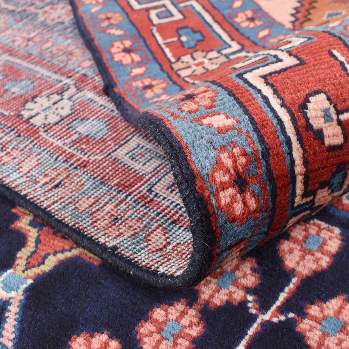 Perski dywan - Nomadyczny - 208 x 137 cm - ciemnoniebieski