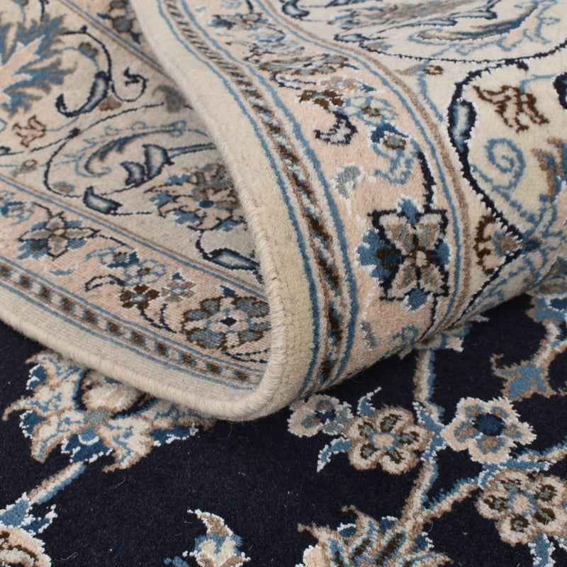 Dywan perski - Nain - 292 x 195 cm - ciemnoniebieski