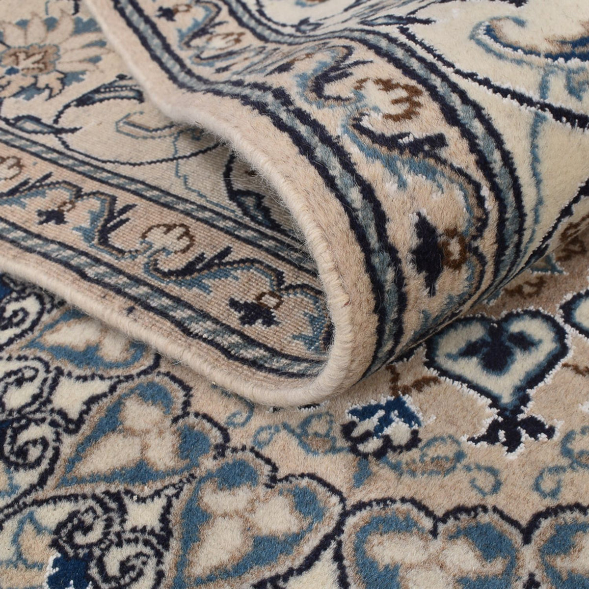 Dywan perski - Nain - 291 x 195 cm - ciemnoniebieski