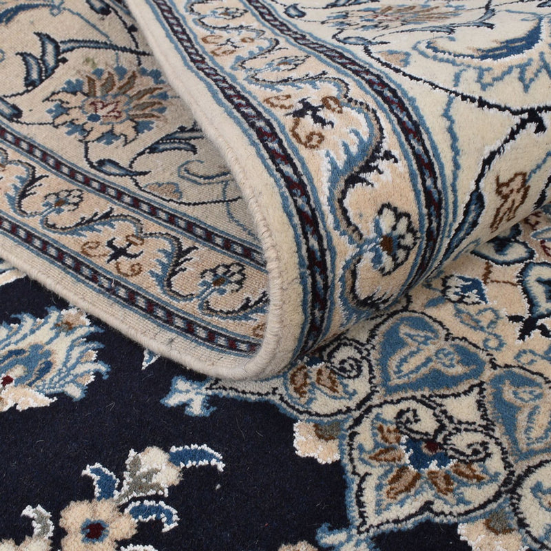 Dywan perski - Nain - 295 x 200 cm - ciemnoniebieski